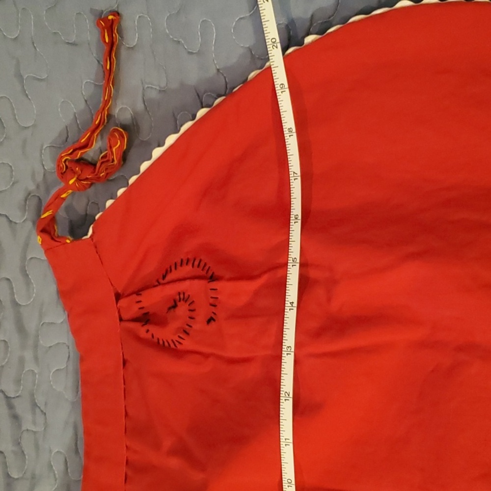 Vintage Hand Embroidered Portugal Half Apron - Picture 5 of 10